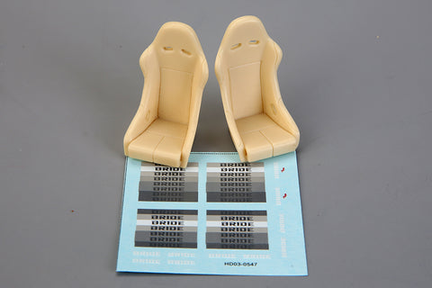Hobby Design HD03-0547 1/24 Sports Seat (Front) Bride Vios Low Max (Resin + Decal)