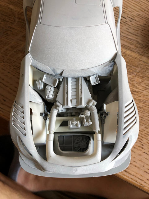 Hobby Design HD03-0548 1/24 Mercedes-AMG GT3 Door & Engine Detail-Up Set (Resin + Photo-etched parts + Metal logos + Metal parts)