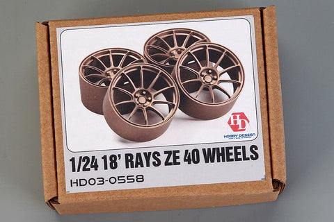 Hobby Design HD03-0558 1/24 18-inch Rays ZE40 wheels