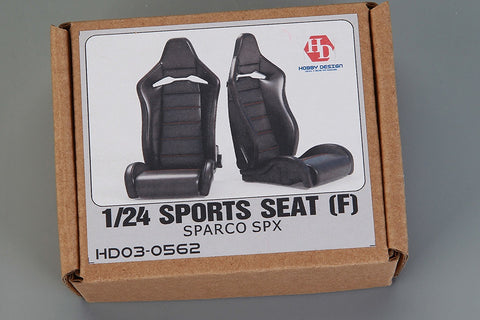 Hobby Design HD03-0562 1/24 Sports Seat (F) Sparco SPX (Resin + Decals + Photo-etched Parts)