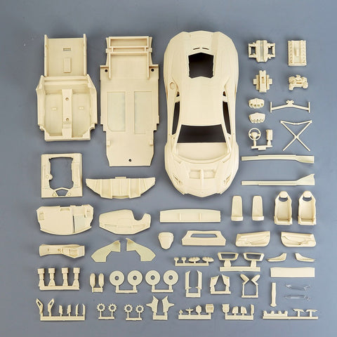 Hobby Design HD03-0572 1/24 LB-Works Aventador 2.0 (Combat Style) Full Detail Kit (Resin + Photo-etched parts + Decals + Metal wheels + Metal parts + Metal logo)