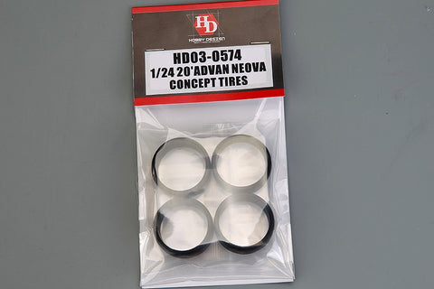 Hobby Design HD03-0574 1/24 20-inch Advan Neova Concept Tire