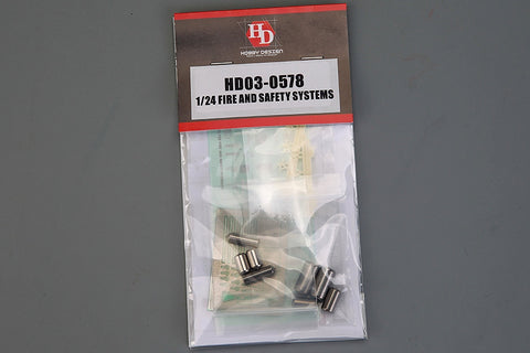 Hobby Design HD03-0578 1/24 Fire Extinguisher & Safety System (Metal parts + Photo-etched parts + Decals + Resin parts)