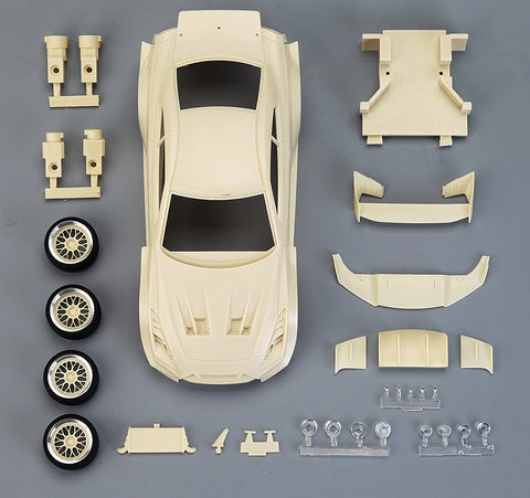Hobby Design HD03-0585 1/24 LB-Silhouette Works GT 35GT-RR Transkit (Resin + Photo-etched parts + Decals + Metal wheels + Metal parts + Metal logo)