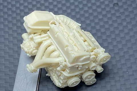 Hobby Design HD03-0586 1/24 Honda K20A Engine Detail Set (Resin + Photo-etched parts + Decals + Metal logos + Metal parts)