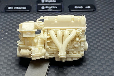 Hobby Design HD03-0586 1/24 Honda K20A Engine Detail Set (Resin + Photo-etched parts + Decals + Metal logos + Metal parts)