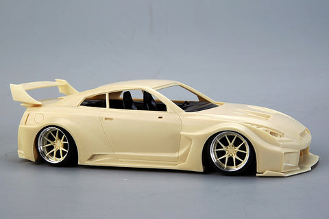 Hobby Design HD03-0589 1/24 LB-Silhouette Works GT 35GT-RR (Skyline) Transkit (Resin + Photo-etched parts + Decals + Metal wheels + Metal parts + Metal logo)