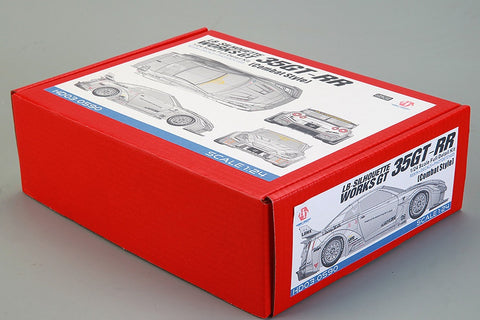 Hobby Design HD03-0590 1/24 LB-Silhouette Works GT 35GT-RR (Combat Style) Transkit (Resin + Photo-etched parts + Decals + Metal wheels + Metal parts + Metal logo)