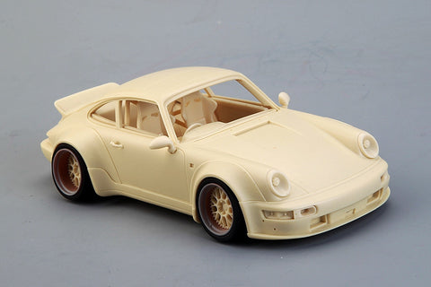 Hobby Design HD03-0600 1/24 RWB Porsche 964 (Tail Wing) (Ver.A) Full Detail Kit (Resin + Photo-etched parts + Decals + Metal wheels + Metal parts + Metal logo)