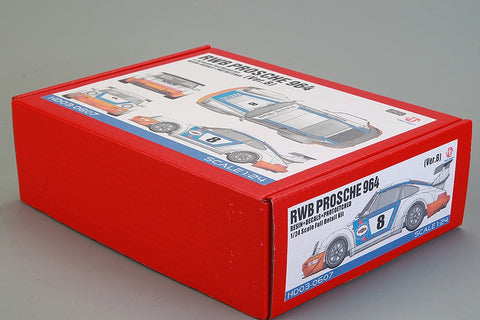 Hobby Design HD03-0607 1/24 RWB Porsche 964 (Ver. B) Full Detail Kit (Resin + Photo-etched parts + Decals + Metal wheels + Metal parts + Metal logo)