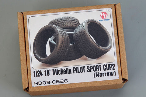 Hobby Design HD03-0626 1/24 19-inch Michelin Pilot Sport Cup 2 Tire (Narrow)
