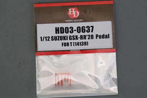 Hobby Design HD03-0637 1/12 Suzuki GSX-RR '20 Pedals (for Tamiya 14139)