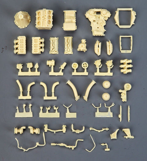 Hobby Design HD03-0638 1/24 Nissan R35 Engine (VR38DETT) Detail Set