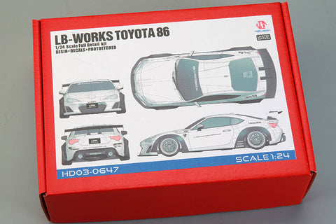Hobby Design HD03-0647 1/24 LB-Works Toyota 86 Full Detail Kit