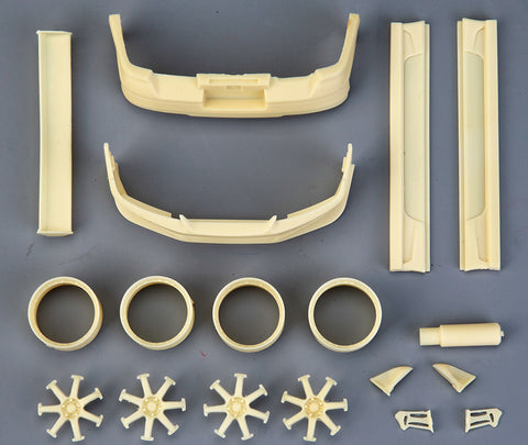 Hobby Design HD03-0653 1/24 Nissan (C-West) S15 Detail-Up Parts for Aoshima (Photo-etched parts + Resin + Metal parts + Decals + Masking seals)