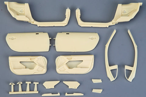 Hobby Design HD03-0655 1/24 Toyota GR86 Opening Door Detail-Up Parts (for Tamiya 24361) (Photo-etched parts + Resin + Windows)