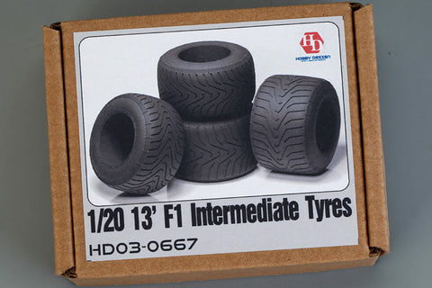 Hobby Design HD03-0667 1/20 13-inch F1 Intermediate Tire