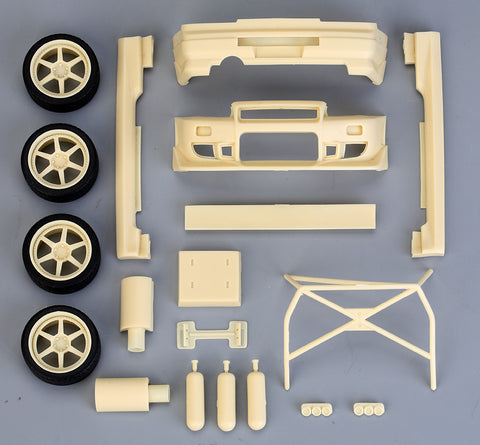 Hobby Design HD03-0669 1/24 C-West Nissan Skyline GT-R R34 Detail-Up Parts (for Tamiya 24210) (Resin + Photo-etched Parts + Metal Parts)