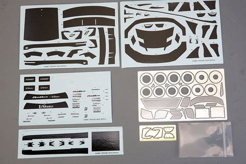 Hobby Design HD03-0676 1/24 VARIS GR86 Wide Body Detail-Up Parts for Tamiya (24361) (Resin + PE + Metal Parts + Decals)