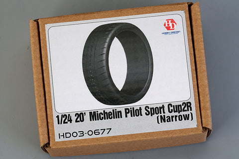 Hobby Design HD03-0677 1/24 20-inch Michelin Pilot Sport Cup 2 R tires (narrow)
