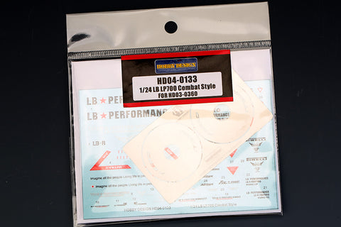 Hobby Design HD04-0133 1/24 LB LP700 Combat Style for HD03-0360 (Decals + Photo-etched Parts)