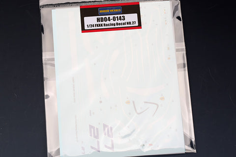 Hobby Design HD04-0143 1/24 FXXK Racing Decal No. 27 Logo Decal