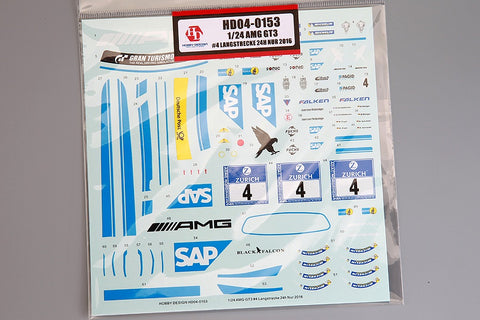 Hobby Design HD04-0153 1/24 AMG GT3 #4 2016 Nürburgring 24 Hours Decals