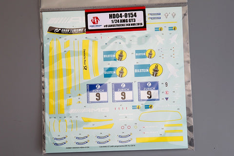 Hobby Design HD04-0154 1/24 AMG GT3 #9 2016 Nürburgring 24 Hours Decals