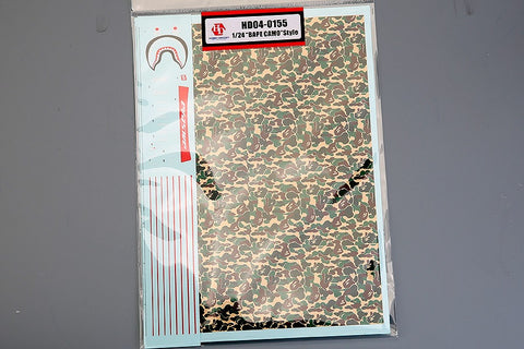 Hobby Design HD04-0155 1/24 "BA Etched Parts CAMO" Style Decals