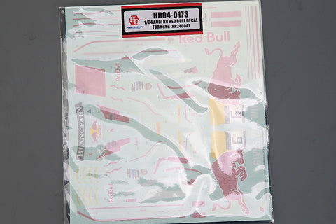 Hobby Design HD04-0173 1/24 Audi R8 Red Bull Decals for NuNu (PN24004)