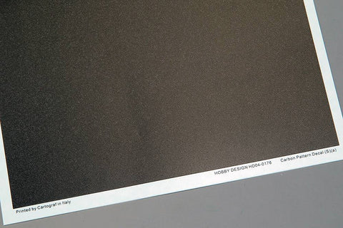 Hobby Design HD04-0176 1/24 Carbon Pattern Decal (S) - A (Plain Weave)