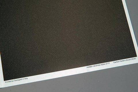Hobby Design HD04-0177 1/24 Carbon Pattern Decal (S) - B (Twill Weave)