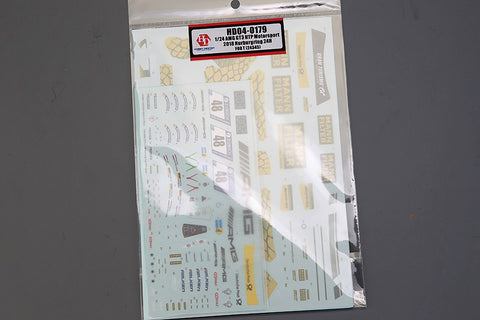 Hobby Design HD04-0179 1/24 AMG GT3 HTP Motorsport 2018 Nürburgring 24H Decals (for Tamiya 24345)