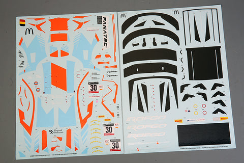 Hobby Design HD04-0191 1/24 Audi R8 LMS GT3 Team WRT Silver Cup 24h 2022 Winner Detail-Up Parts (for Meng Model CS-006) (Decals + Photo-etched parts + Resin + Metal parts)