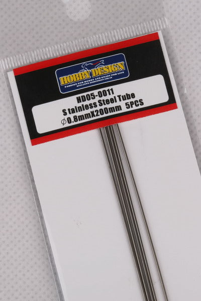 Hobby Design HD05-0011 Stainless steel tube 0.8mm x 200mm