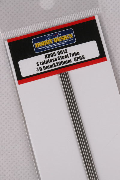 Hobby Design HD05-0012 Stainless steel tube 0.9mm x 200mm