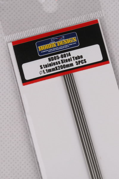 Hobby Design HD05-0014 Stainless steel tube 1.1 mm x 200 mm