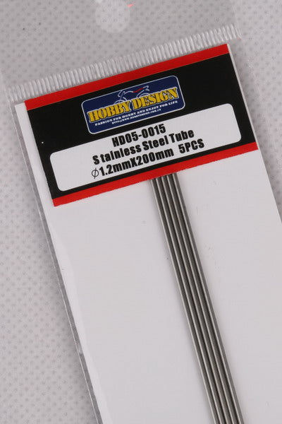 Hobby Design HD05-0015 Stainless steel tube 1.2mm x 200mm