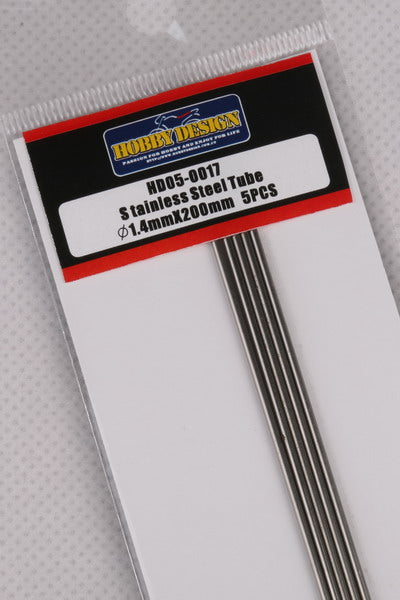 Hobby Design HD05-0017 Stainless steel tube 1.4mm x 200mm