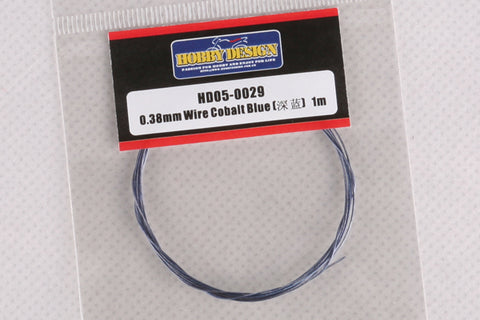 Hobby Design HD05-0029 0.38mm Wire (Cobalt Blue) 1m