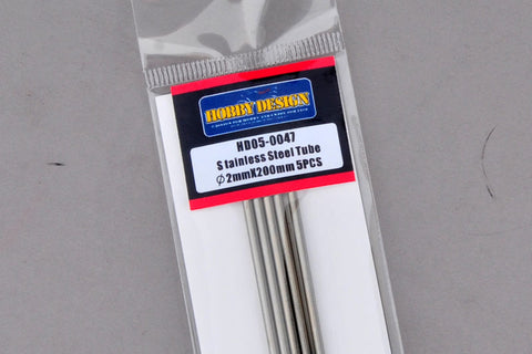 Hobby Design HD05-0047 Stainless steel tube 2.0mm x 200mm