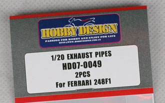 Hobby Design HD07-0049 1/20 Exhaust pipe for Ferrari 248 F1