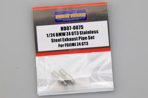 Hobby Design HD07-0075 1/24 BMW Z4 GT3 Stainless Steel Exhaust Pipe Set (for Fujimi)
