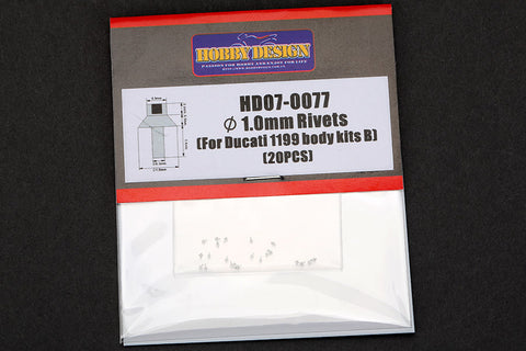 Hobby Design HD07-0077 1.0mm Rivet (for Ducati 1199 Body Kit B)