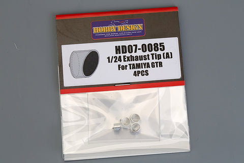 Hobby Design HD07-0085 1/24 Exhaust Ends (A) for R35 GT-R (Set of 4) (for Tamiya)