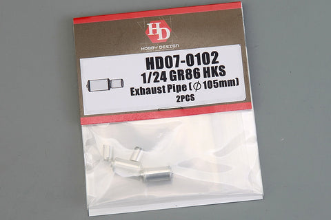 Hobby Design HD07-0102 1/24 GR86 HKS Exhaust Pipe (φ105mm)