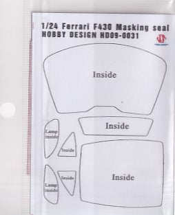 Hobby Design HD09-0031 1/24 Ferrari F430 Masking Stickers
