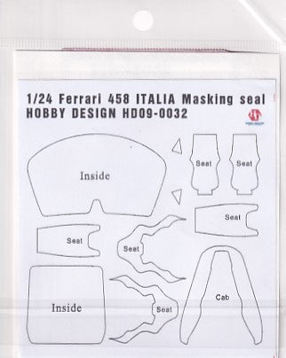 Hobby Design HD09-0032 1/24 Ferrari 458 Italia Masking Stickers