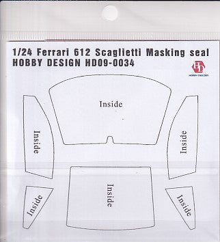 Hobby Design HD09-0034 1/24 Ferrari 612 Scaglietti Masking Seals