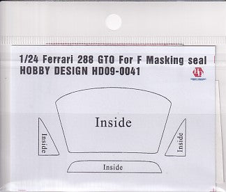 Hobby Design HD09-0041 1/24 Ferrari 288 GTO (for Fujimi) Masking Stickers